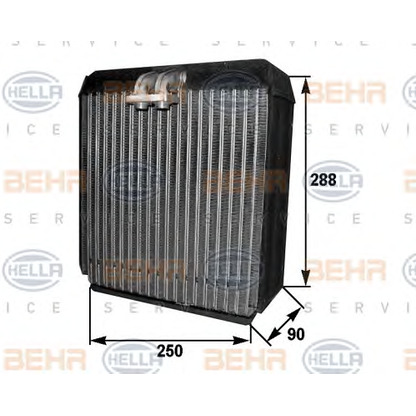 Photo Evaporator, air conditioning HELLA 8FV351211161