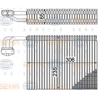 Photo Evaporator, air conditioning HELLA 8FV351211311
