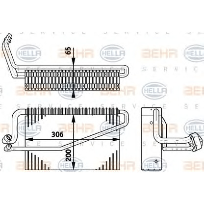 Photo Evaporator, air conditioning HELLA 8FV351211791