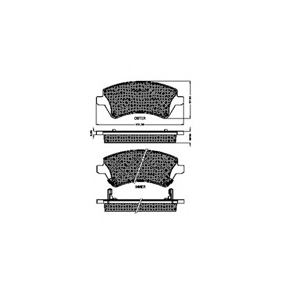 Photo Kit de plaquettes de frein, frein à disque SPIDAN 32478