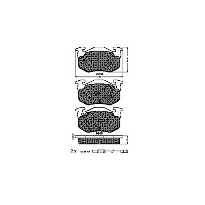 Foto Bremsbelagsatz, Scheibenbremse SPIDAN 32560