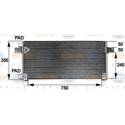 Foto Kondensator, Klimaanlage HELLA 8FC351300121