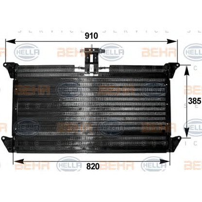 Фото Конденсатор, кондиционер HELLA 8FC351300181