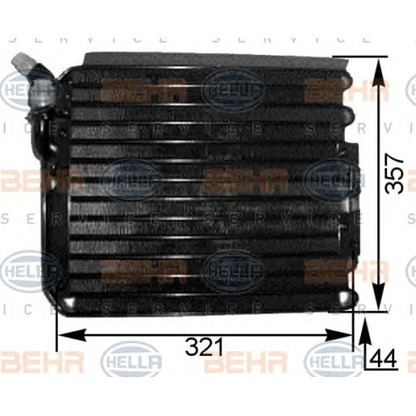 Фото Конденсатор, кондиционер HELLA 8FC351300681