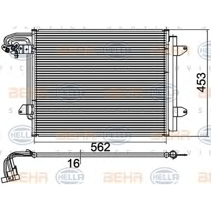 Foto Kondensator, Klimaanlage HELLA 8FC351301051