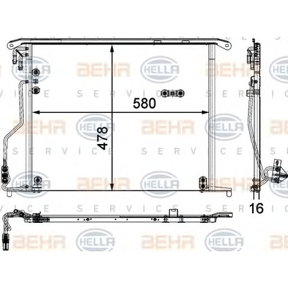 Foto Condensatore, Climatizzatore HELLA 8FC351301174