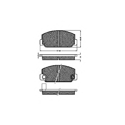 Zdjęcie Zestaw klocków hamulcowych, hamulce tarczowe SPIDAN 32601