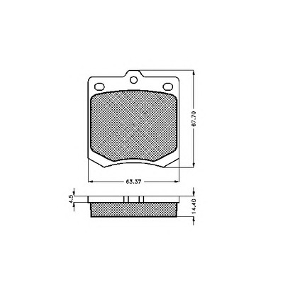 Photo Kit de plaquettes de frein, frein à disque SPIDAN 32603