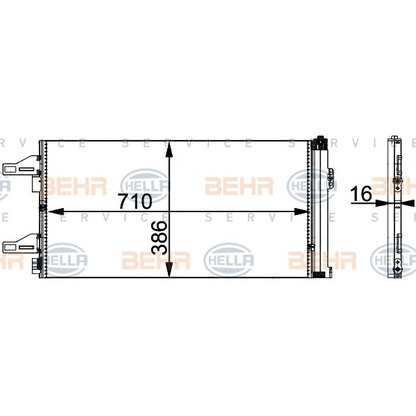 Foto Condensatore, Climatizzatore HELLA 8FC351301601