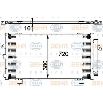 Photo Condenser, air conditioning HELLA 8FC351302111