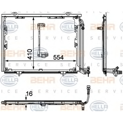 Photo Condenser, air conditioning HELLA 8FC351302151