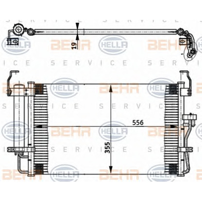 Foto Condensatore, Climatizzatore HELLA 8FC351302161