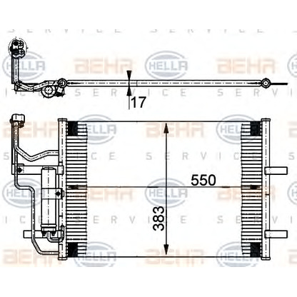 Фото Конденсатор, кондиционер HELLA 8FC351302211