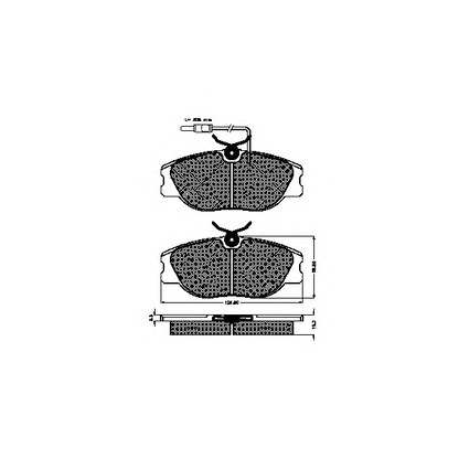 Photo Kit de plaquettes de frein, frein à disque SPIDAN 32617