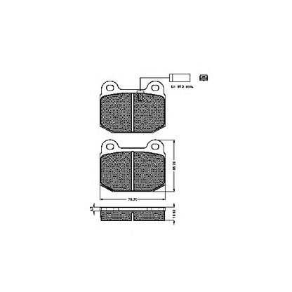 Photo Brake Pad Set, disc brake SPIDAN 32625