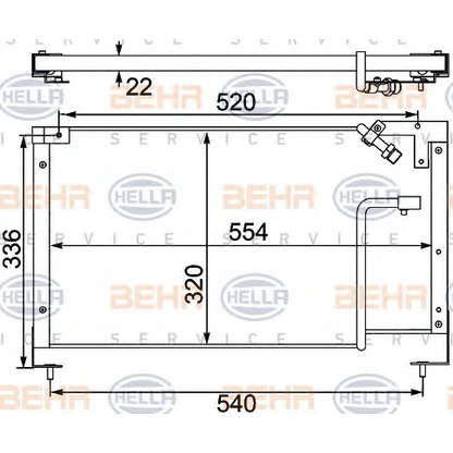 Photo Condenser, air conditioning HELLA 8FC351304171