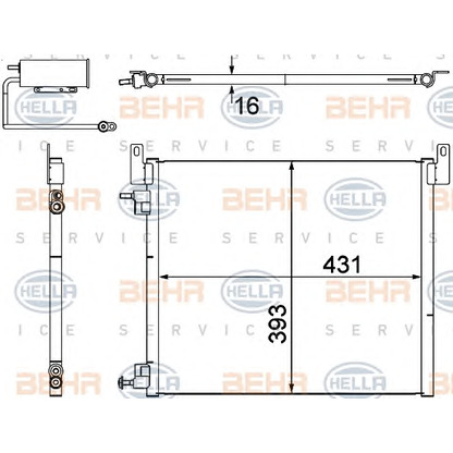 Foto Condensatore, Climatizzatore HELLA 8FC351304481