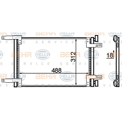 Foto Condensatore, Climatizzatore HELLA 8FC351305421