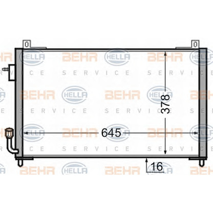 Фото Конденсатор, кондиционер HELLA 8FC351306471