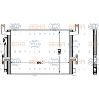 Foto Condensatore, Climatizzatore HELLA 8FC351306521