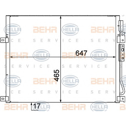 Photo Condenser, air conditioning HELLA 8FC351309111