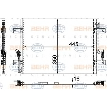 Фото Конденсатор, кондиционер HELLA 8FC351309311