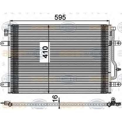 Photo Condenser, air conditioning HELLA 8FC351309481