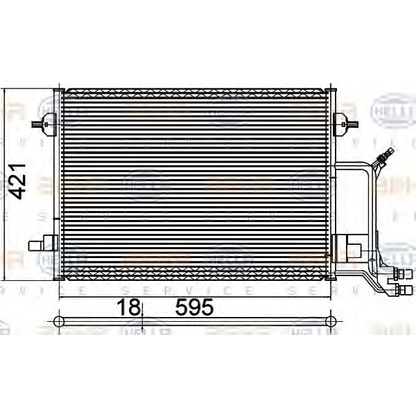 Foto Kondensator, Klimaanlage HELLA 8FC351309531