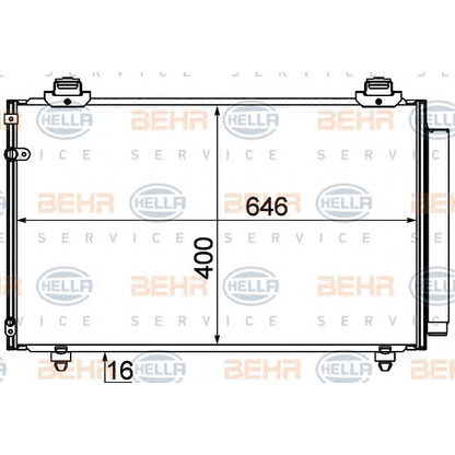 Photo Condenser, air conditioning HELLA 8FC351310131