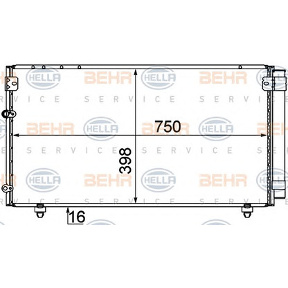 Foto Condensatore, Climatizzatore HELLA 8FC351310171