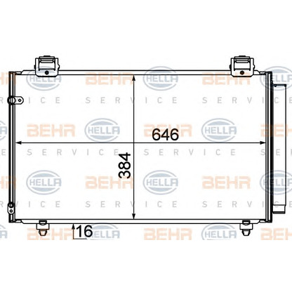 Foto Condensatore, Climatizzatore HELLA 8FC351310191