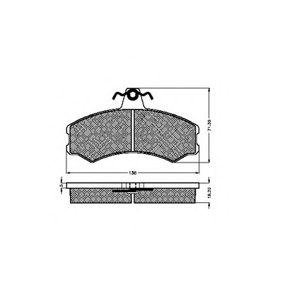 Photo Brake Pad Set, disc brake SPIDAN 32657