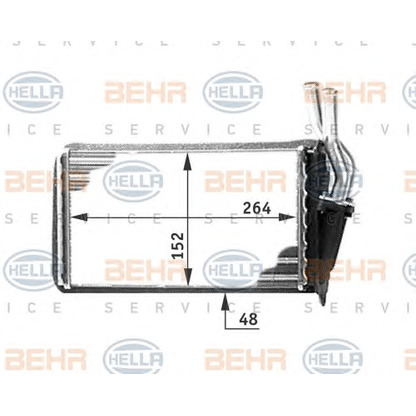 Photo Heat Exchanger, interior heating HELLA 8FH351311561