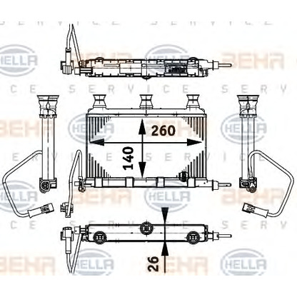 Foto Embrague, ventilador del radiador HELLA 8FH351312151