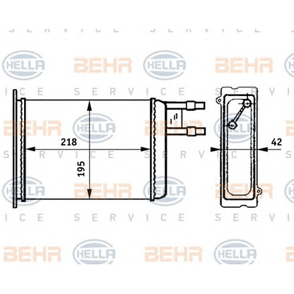 Photo Radiateur, refroidissement du moteur HELLA 8FH351313371