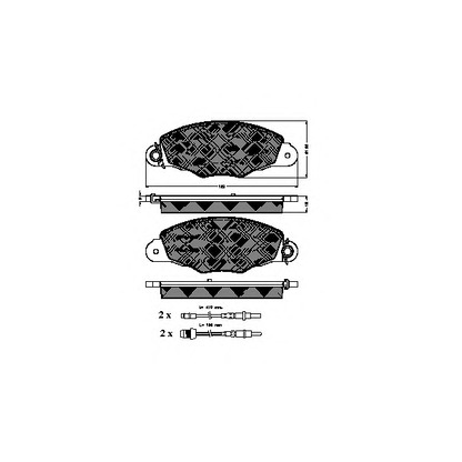 Photo Kit de plaquettes de frein, frein à disque SPIDAN 32680