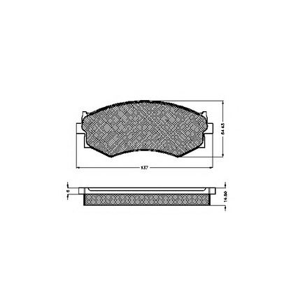 Photo Kit de plaquettes de frein, frein à disque SPIDAN 32695