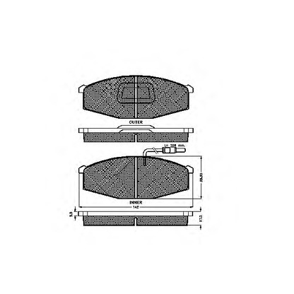 Foto Kit pastiglie freno, Freno a disco SPIDAN 32698