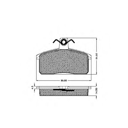 Photo Kit de plaquettes de frein, frein à disque SPIDAN 32703