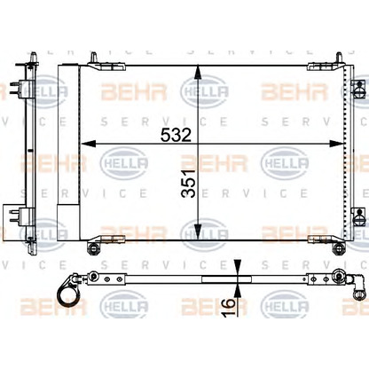 Foto Condensatore, Climatizzatore HELLA 8FC351317521