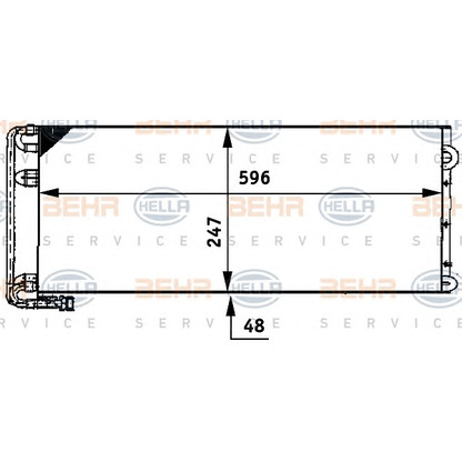 Foto Condensatore, Climatizzatore HELLA 8FC351317611