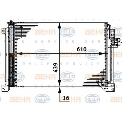 Photo Condenser, air conditioning HELLA 8FC351317631