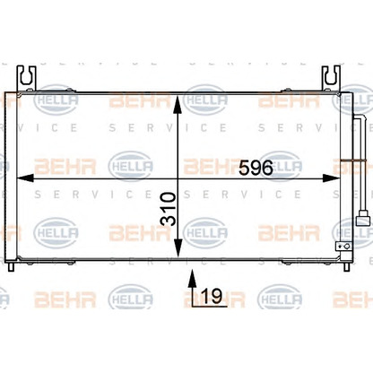 Photo Condenser, air conditioning HELLA 8FC351317721