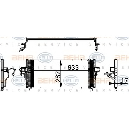 Foto Condensatore, Climatizzatore HELLA 8FC351317731