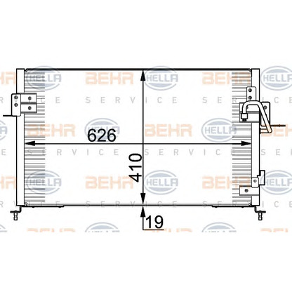 Фото Конденсатор, кондиционер HELLA 8FC351318001