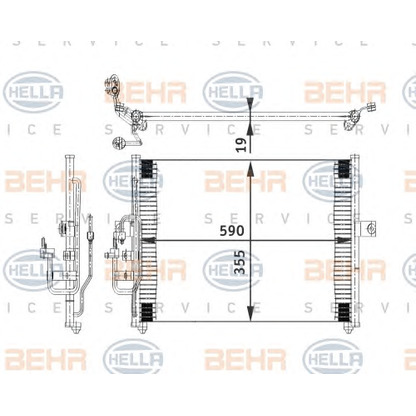 Photo Condenser, air conditioning HELLA 8FC351318011