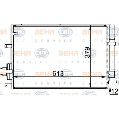 Photo Condenser, air conditioning HELLA 8FC351318391