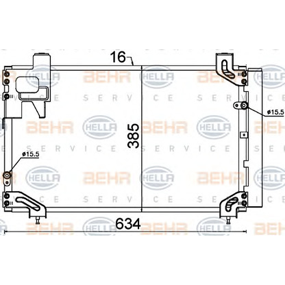 Photo Condenser, air conditioning HELLA 8FC351318751