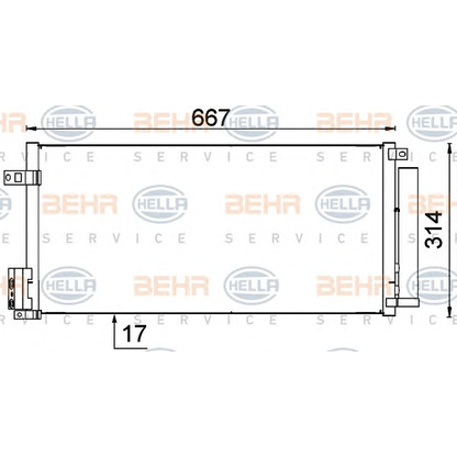 Фото Конденсатор, кондиционер HELLA 8FC351319161