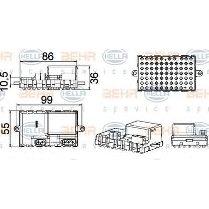 Foto Regolatore, Ventitlatore abitacolo HELLA 5HL351321211